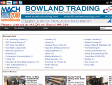 Tablet Screenshot of bowlandtrading.com